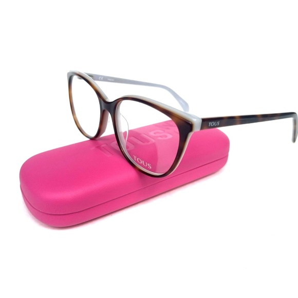 New TOUS Frames Tortoise Over Gray Eyeglasses Acetate VTOA36 0AM5 53 16 135 - Picture 13 of 14